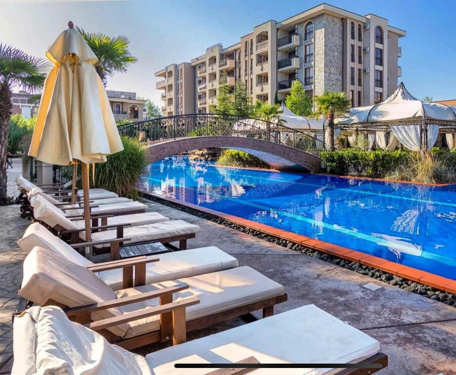 Wonderful Deluxe Appartement In Cascadas Family Resort Sunny Beach Esterno foto